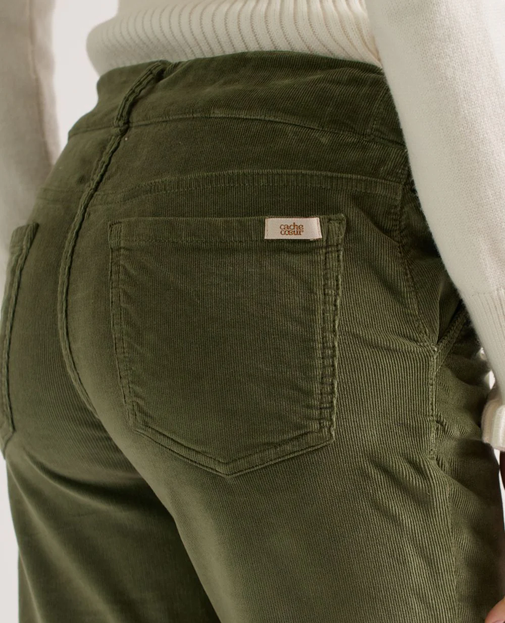 Pantalon droit de maternité William - Kaki - Image 5