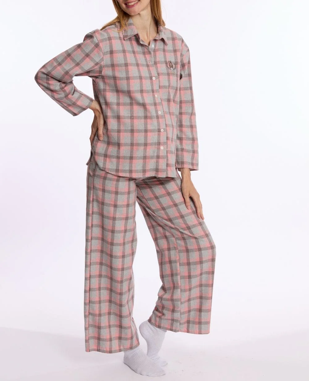 Pyjama de grossesse et d’allaitement Teddy - Gris - Image 2