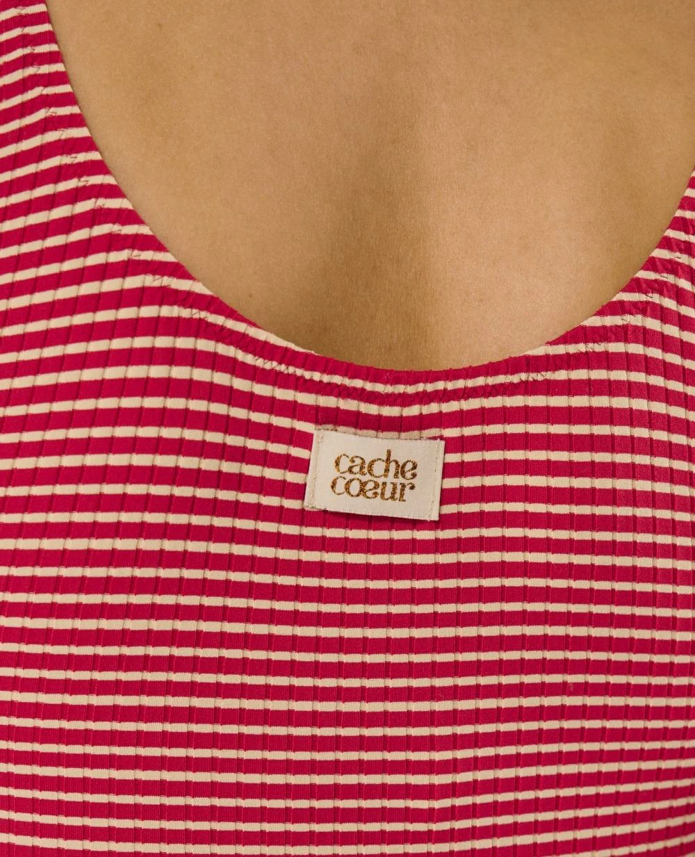 Robe beachwear de maternité Dinard - Rouge - Image 6