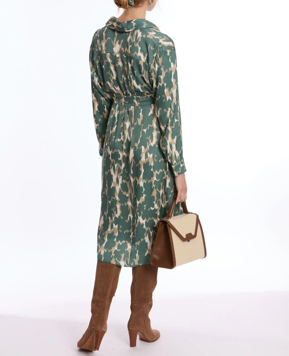 Robe chemise de grossesse et d’allaitement Rym - Multico - Image 3