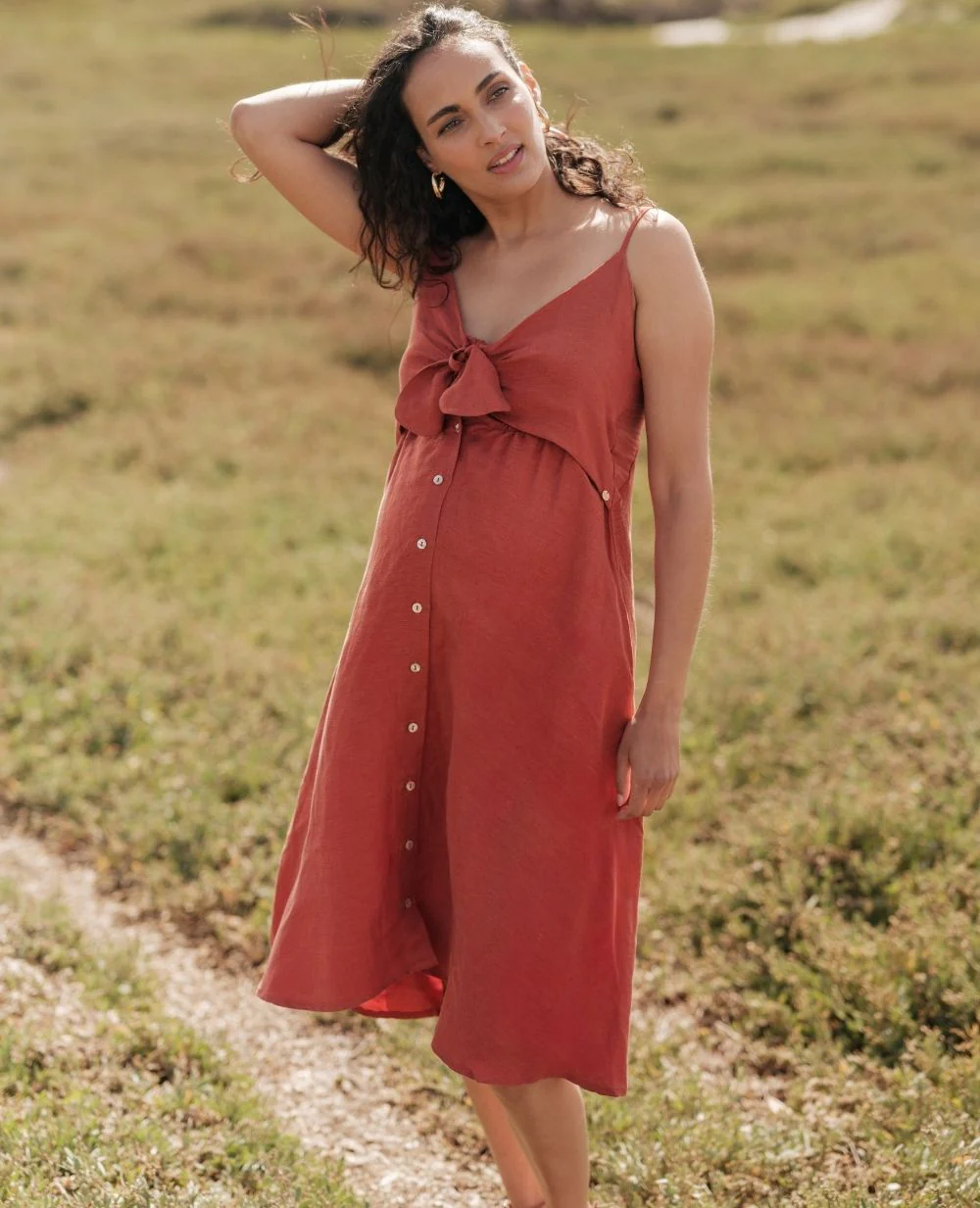 Robe d'allaitement Nolwenn - Cuivre - Image 2