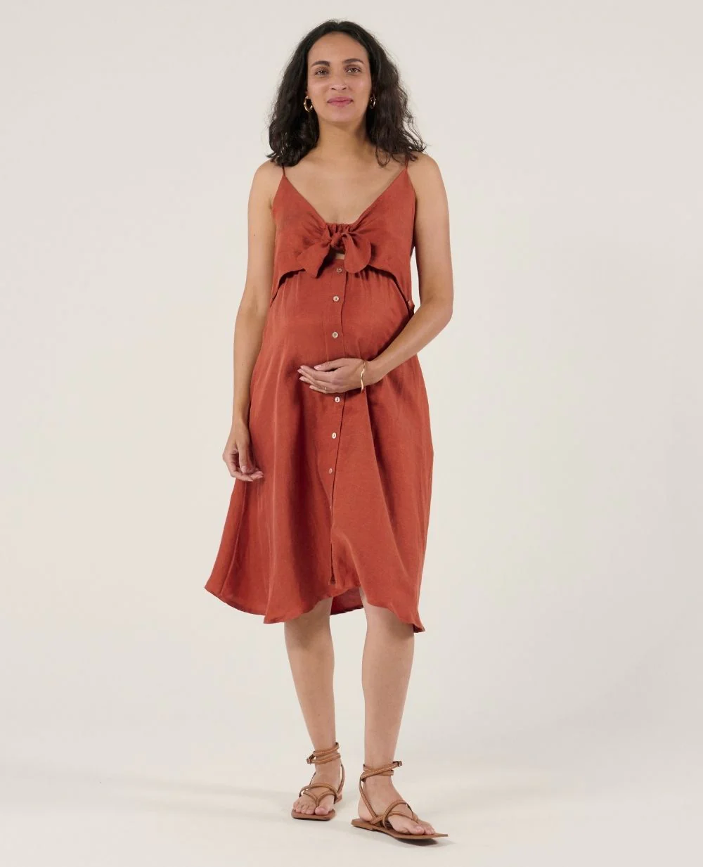 Robe d'allaitement Nolwenn - Cuivre - Image 3