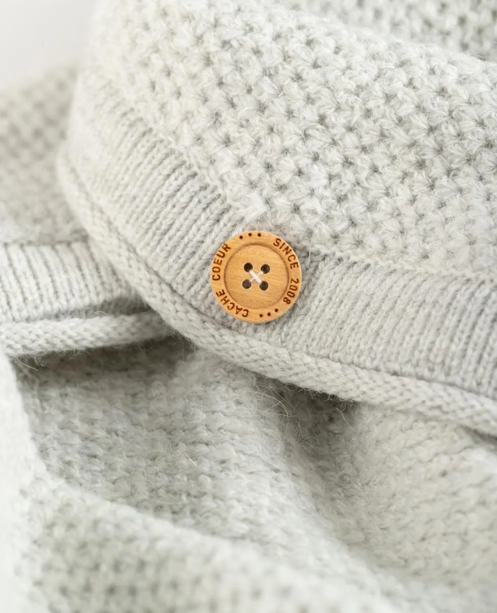 Robe pull de grossesse et d'allaitement Honey  - Gris Perle - Image 6