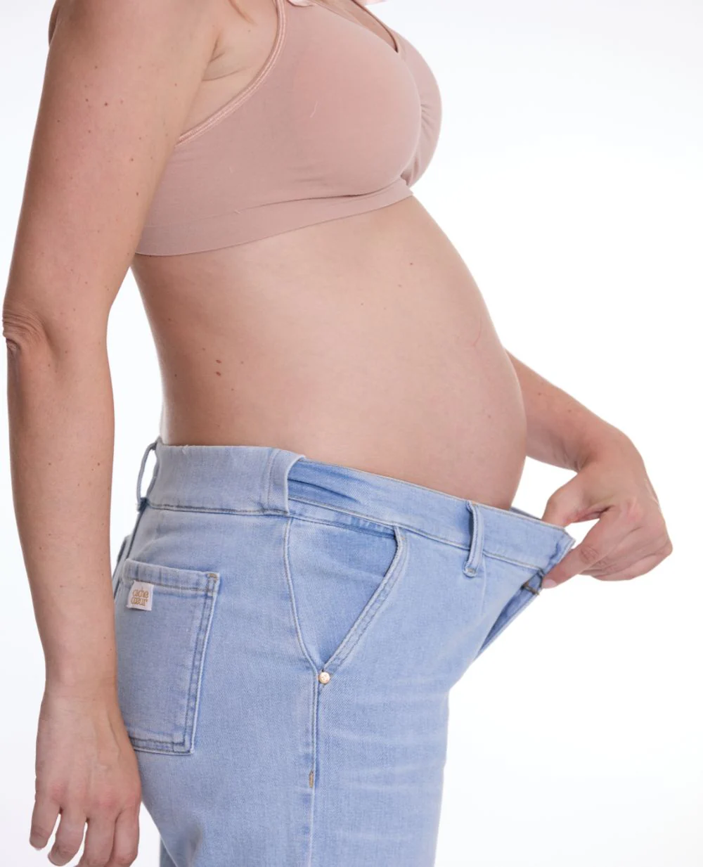 Salopette de grossesse en jean Kelly light - Blue - Image 6
