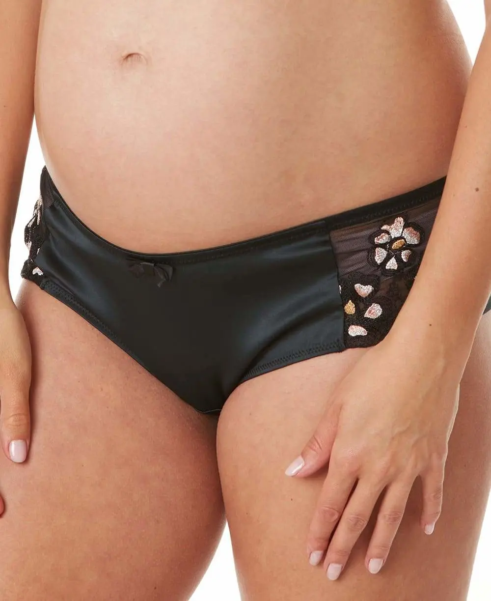 Shorty de grossesse Cléo - Noir - Image 3