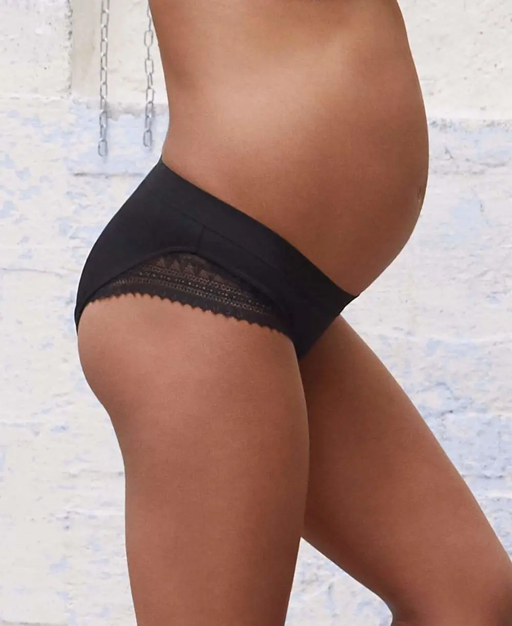 Shorty de grossesse Serena - Noir - Image 3