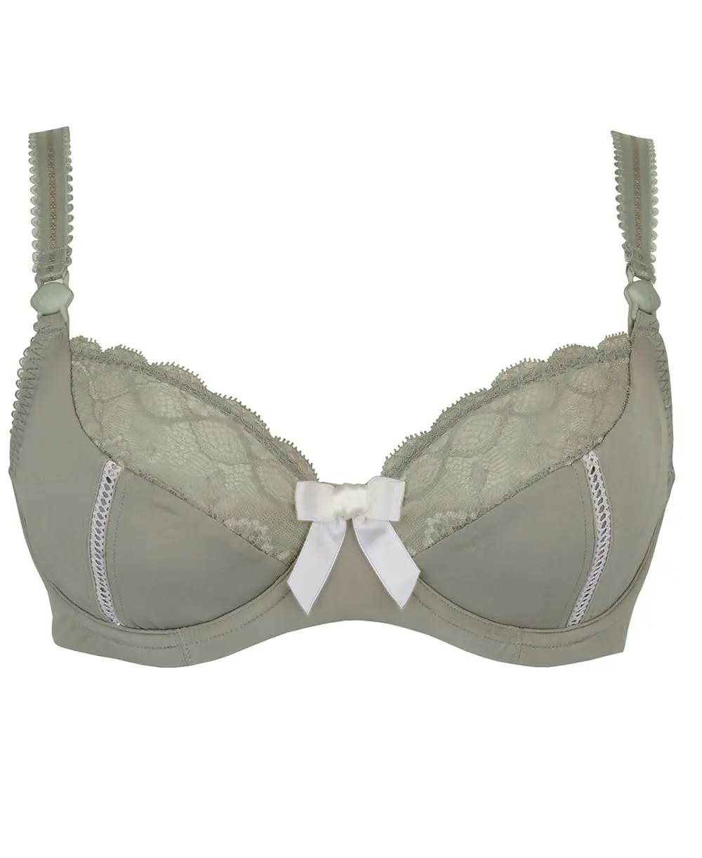 Soutien-gorge de grossesse et d'allaitement Lisa - Kaki