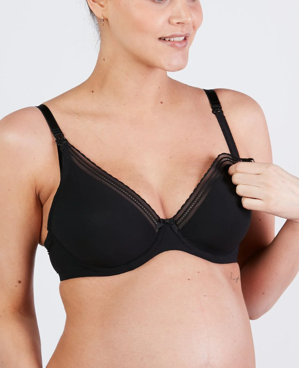 Soutien-gorge de grossesse et d'allaitement Milk - Noir - Image 3
