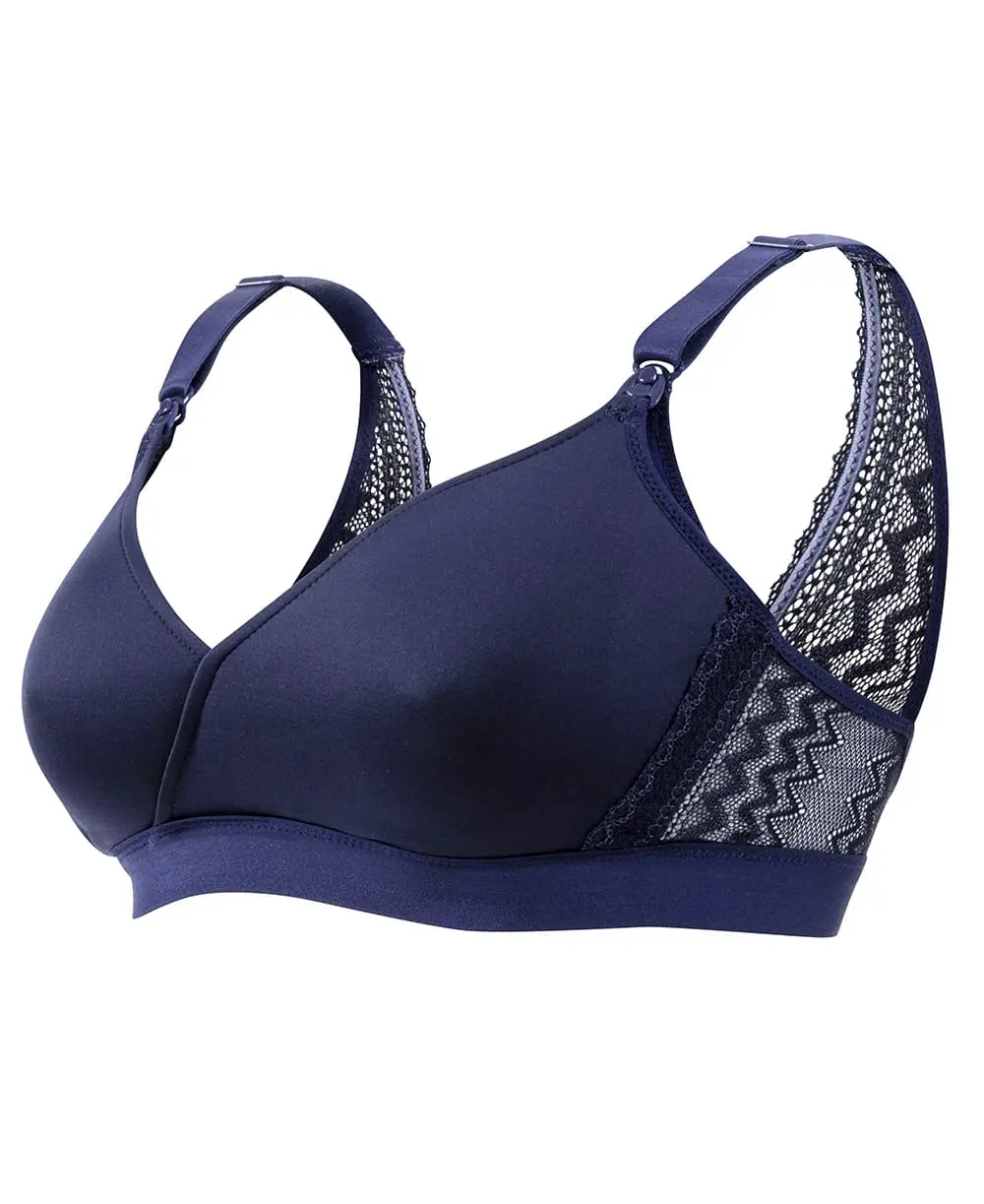 Soutien-gorge de grossesse et d'allaitement Serena - Marine