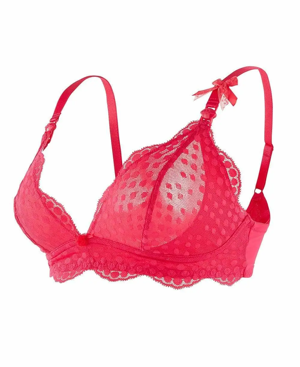 Soutien-gorge triangle de grossesse et d'allaitement LOLLYPOP - Grenadine