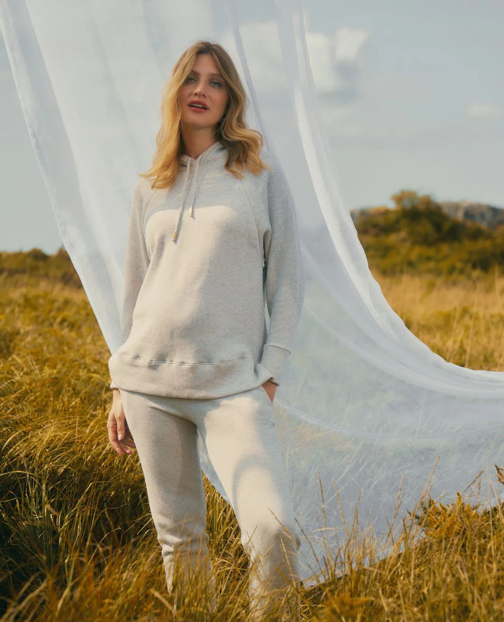 Sweat à capuche de grossesse et d’allaitement Billie - Gris - Image 11