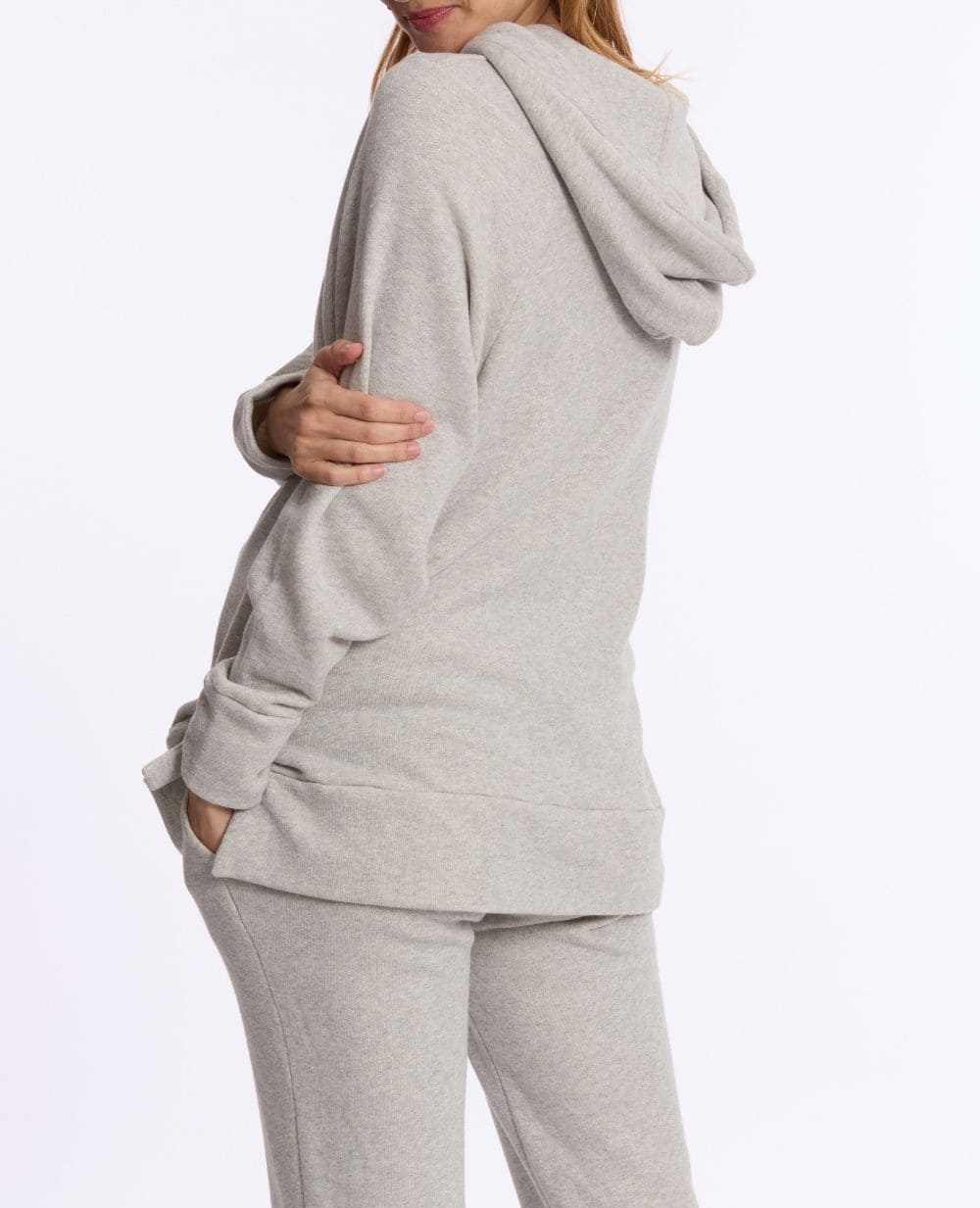 Sweat à capuche de grossesse et d’allaitement Billie - Gris - Image 7