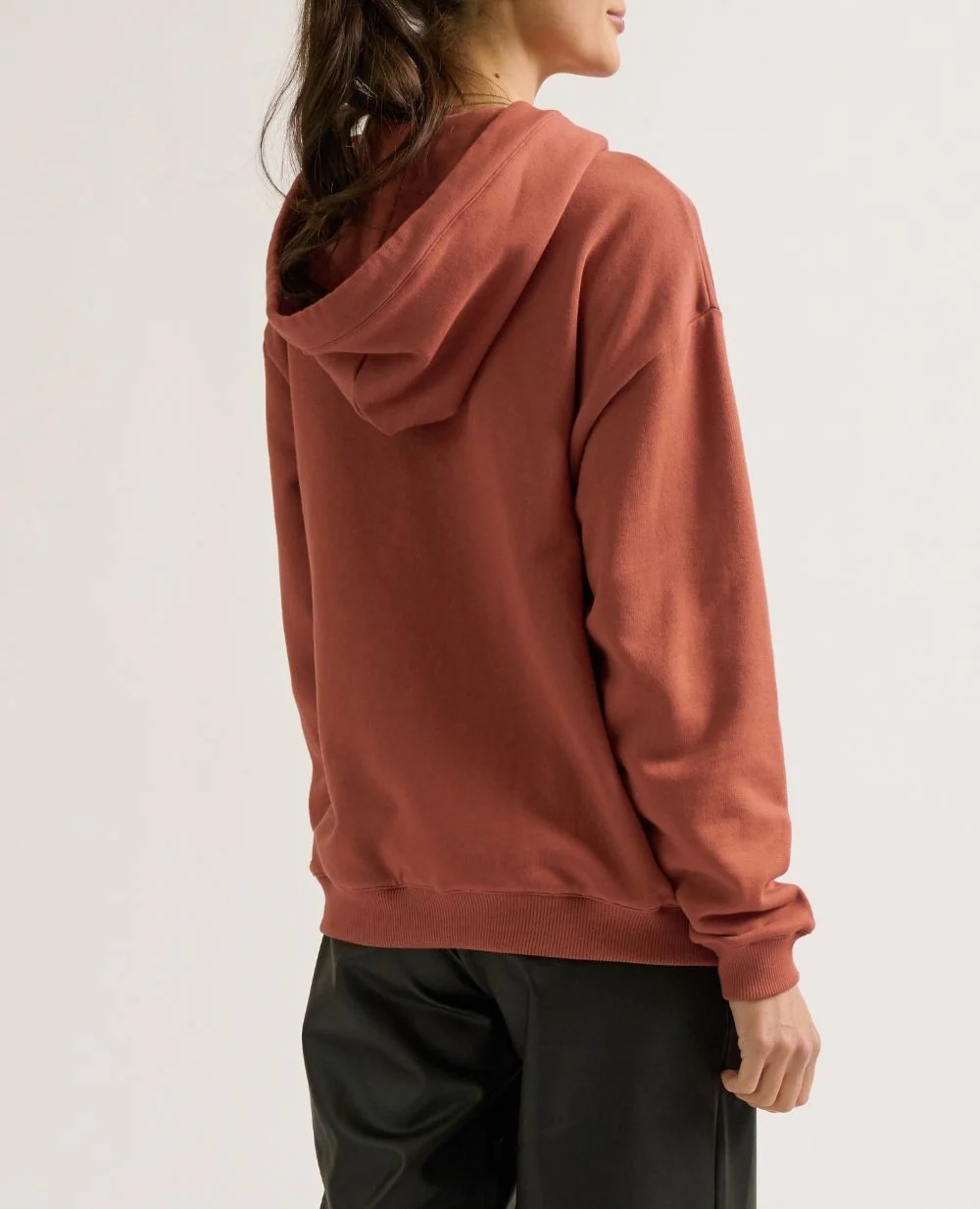 Hoodie de grossesse et allaitement Boston - Terracota - Image 4