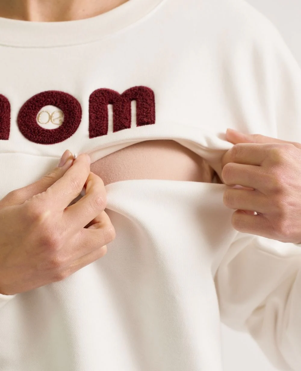 Sweat de grossesse et allaitement Mom - Ivoire - Image 3