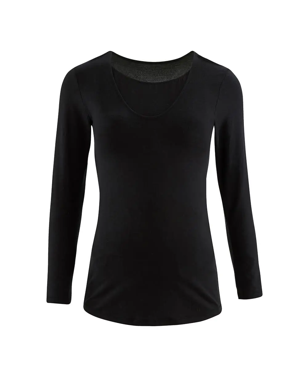 T-shirt de maternité et d'allaitement Life - Noir - Image 2