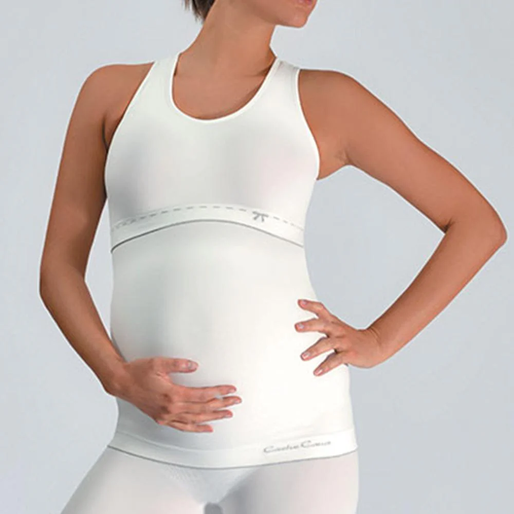 Top de grossesse et d'allaitement Illusion - Ivoire - Image 2