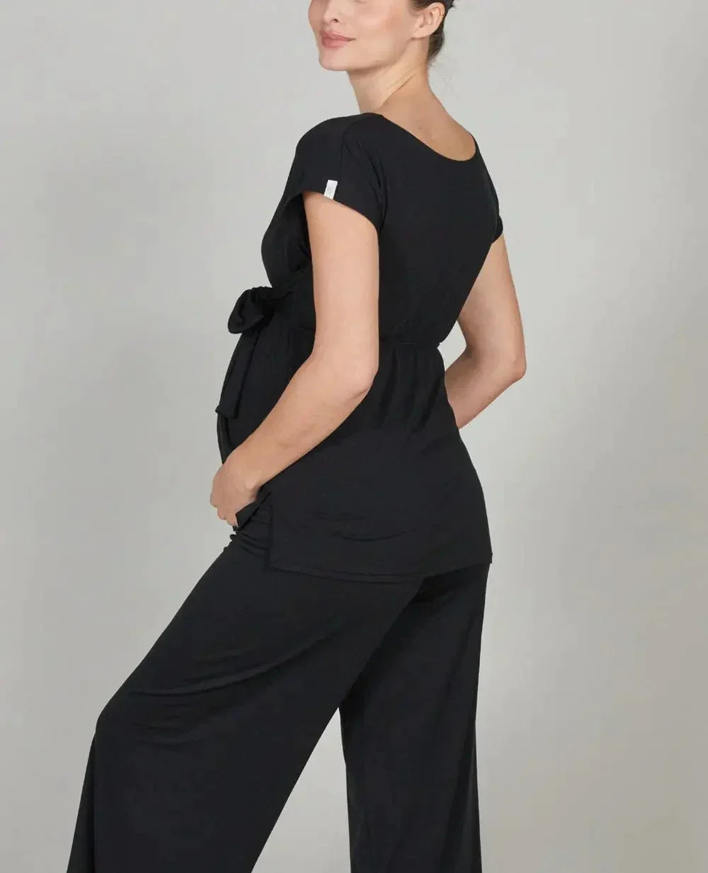 Tunique de grossesse et d’allaitement Origin - Noir - Image 4