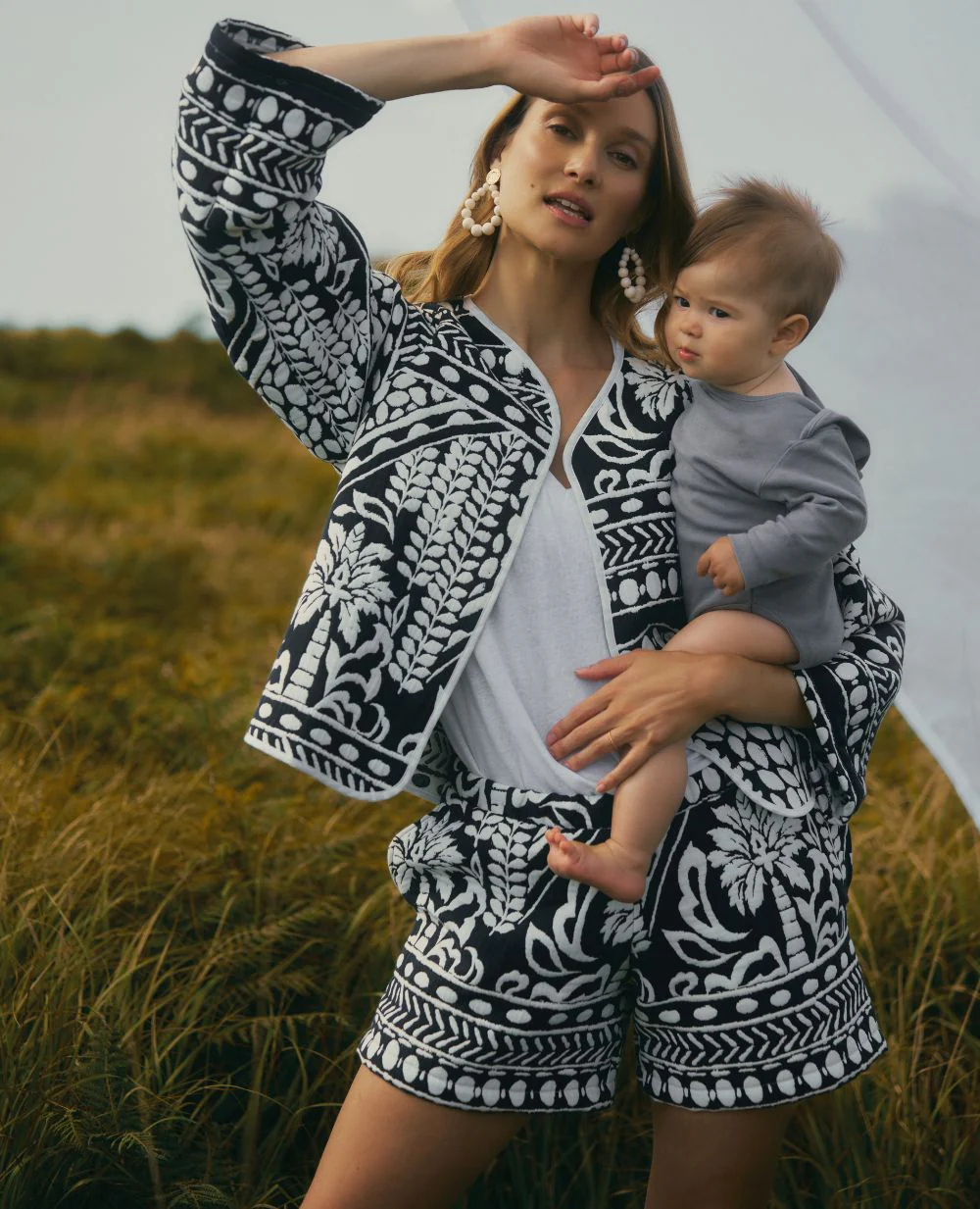Veste jacquard matelassée Java - Multico - Image 3