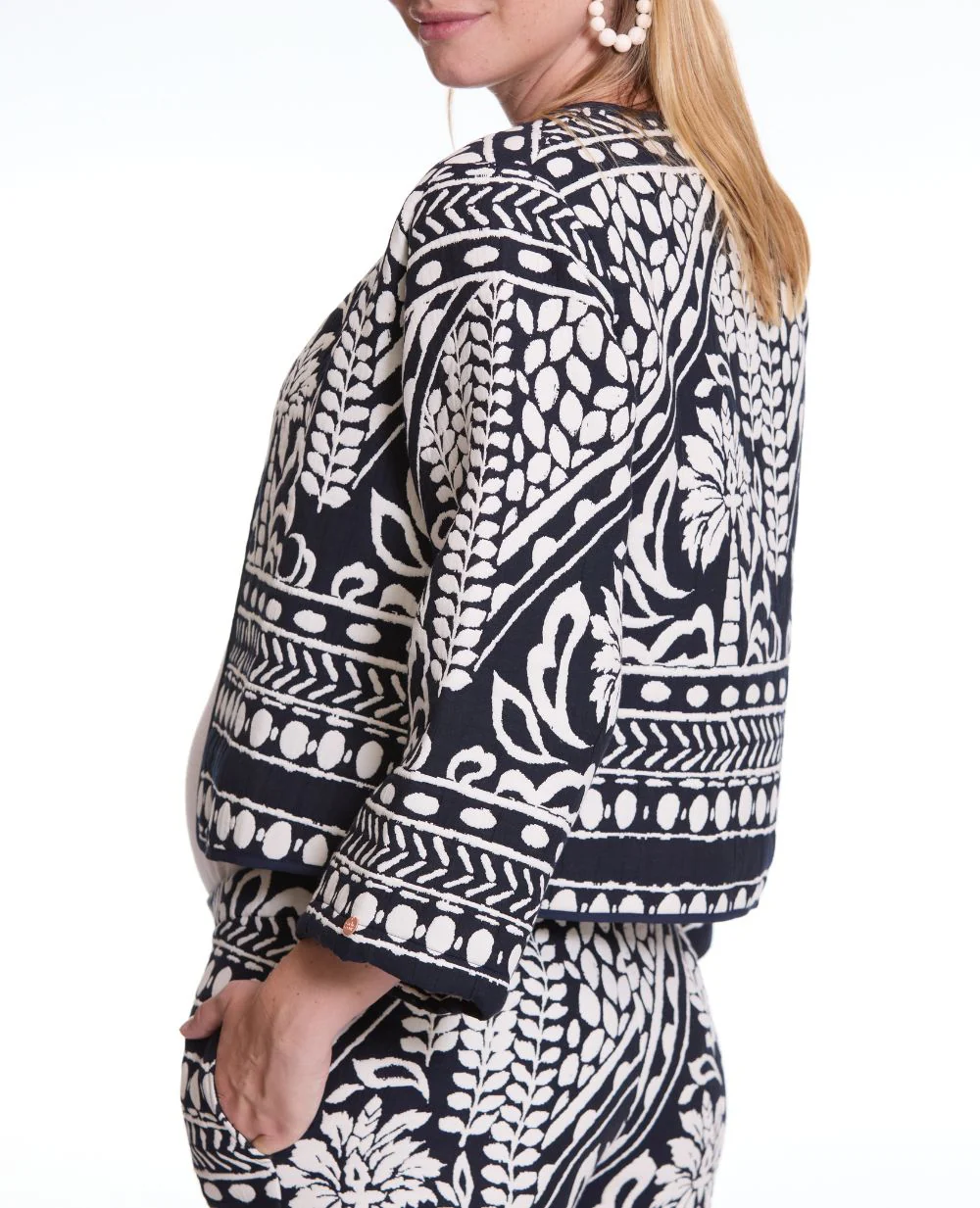 Veste jacquard matelassée Java - Multico - Image 5