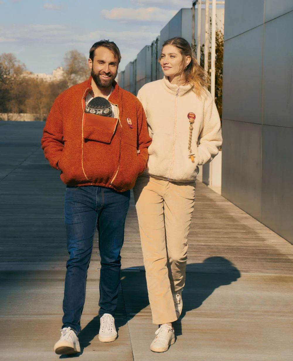 Veste polaire de grossesse et portage Sasha - Cuivre - Image 2