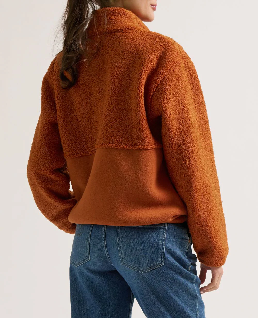 Veste polaire de grossesse et portage Sasha - Cuivre - Image 6